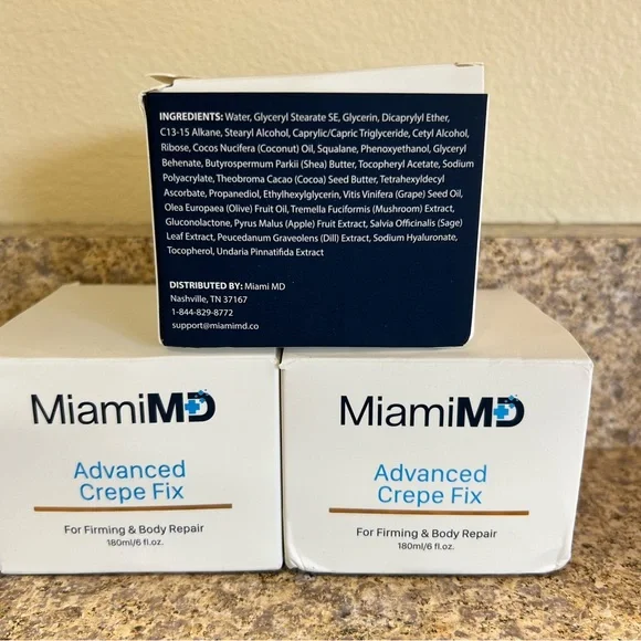 MiamiMD Advanced Crepe Fix Cream 3 jars - NWOT - Picture 3 of 4
